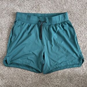 Teal Athletic Shorts Abercrombie and Fitch